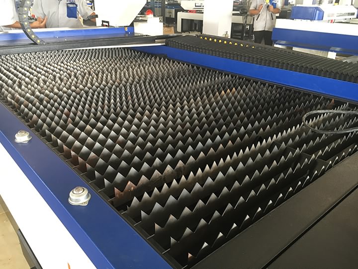 鋸齒狀激光不銹鋼切割工作臺