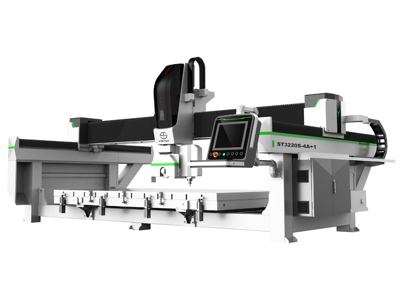 4+1 自動(dòng)石材數(shù)控橋切機(jī)適用于臺(tái)面水槽切割