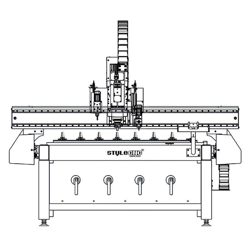 帶自動換刀裝置的數(shù)控雕刻機(jī)