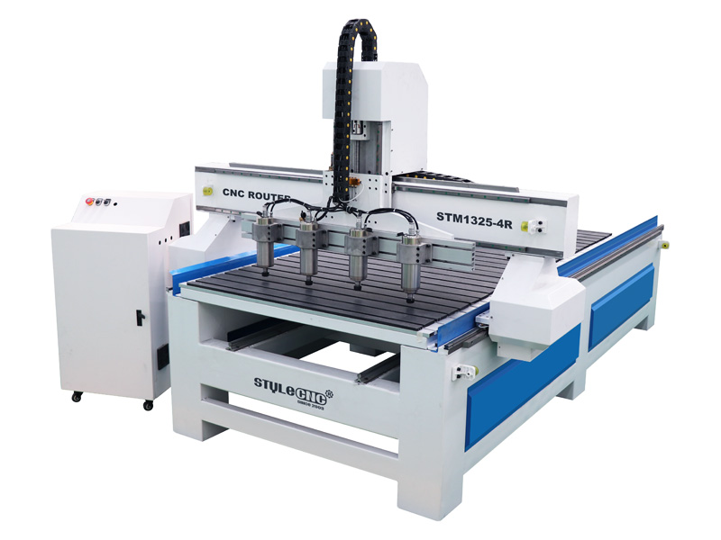 多頭四軸旋轉3D數控木雕機