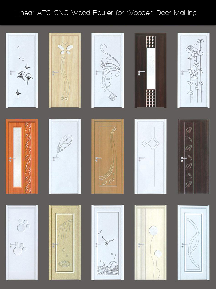 用于木門制作項(xiàng)目的直排式自動換刀數(shù)控木工雕刻機(jī)