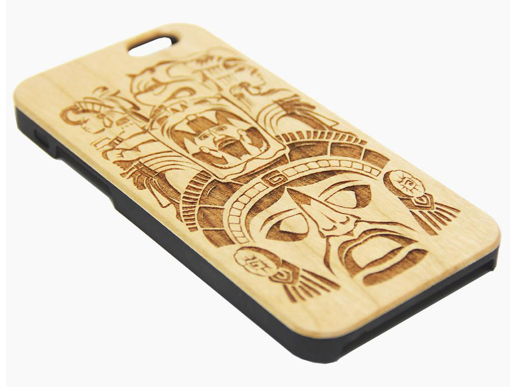 激光雕刻木質(zhì) iPhone 手機(jī)殼