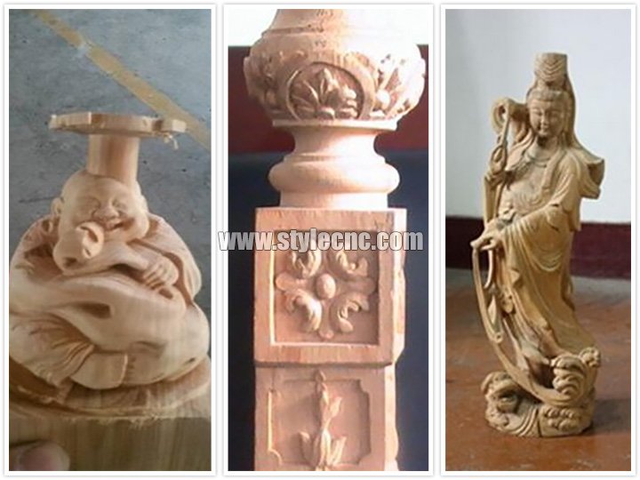 四軸旋轉(zhuǎn) 8 頭數(shù)控雕刻機樣品