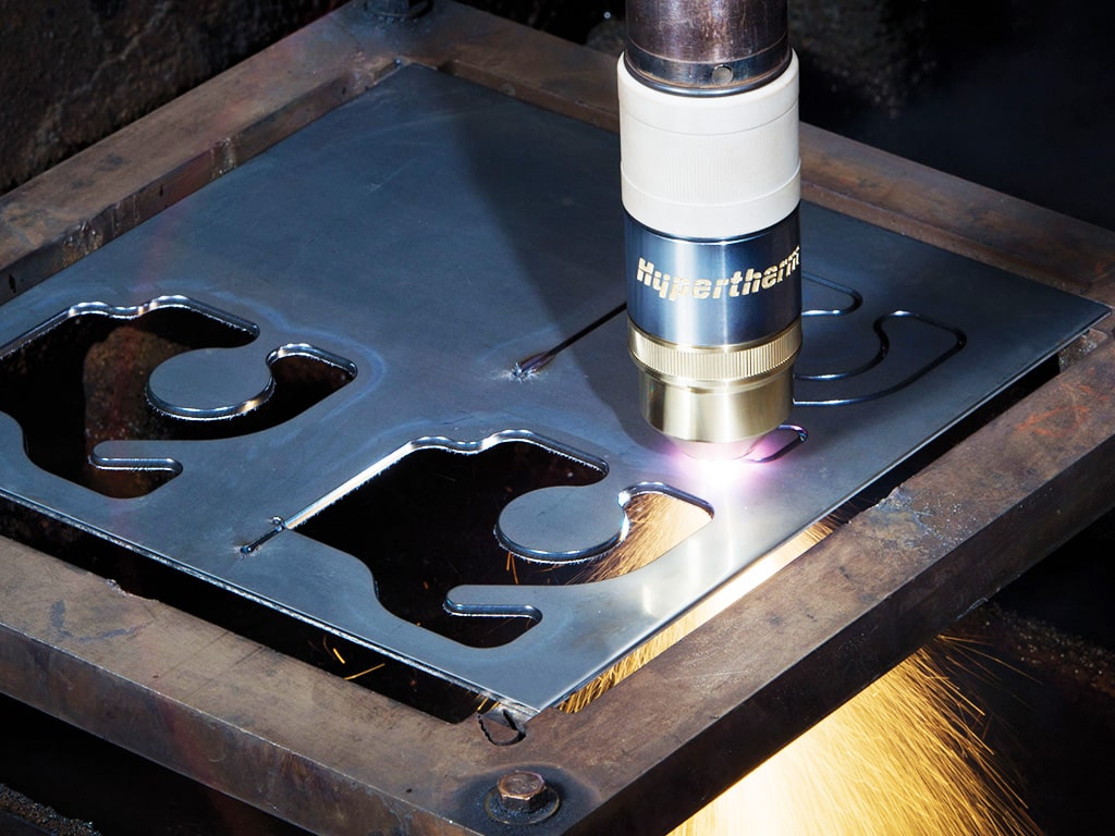 數(shù)控等離子切割機工作臺切割不銹鋼板材項目