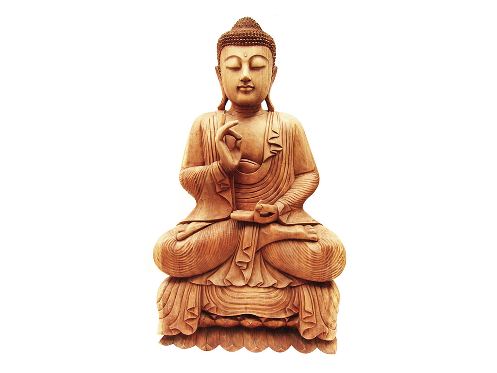 3D 木雕中國佛像