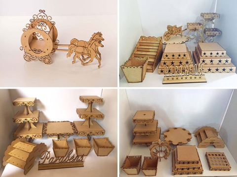 MDF工藝品激光切割機項目