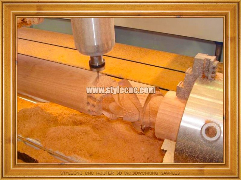 圓柱數(shù)控銑床 3D 木工