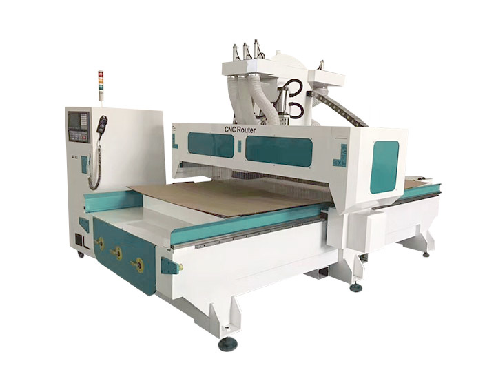 帶鉆座的雙主軸數(shù)控櫥柜制造機