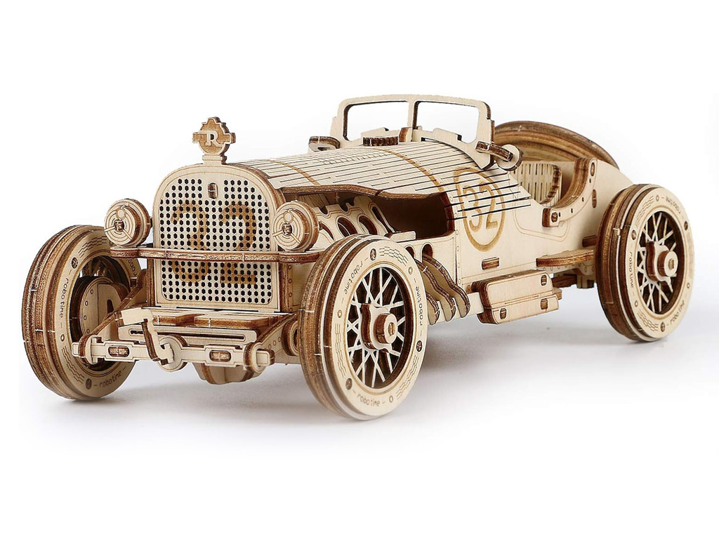激光切割 3D 組裝膠合板古董車項目