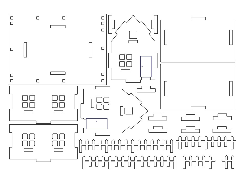 免費 3D 木制推土機(jī)的激光切割 DWG 文件
