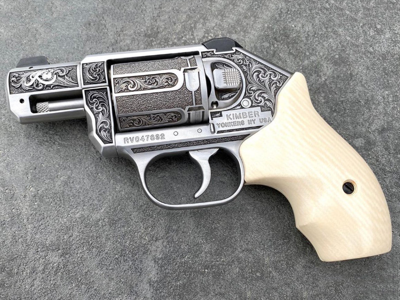 激光深雕金屬槍筒