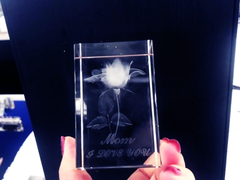 3D 用于氣泡圖制作的地下激光水晶雕刻機(jī)