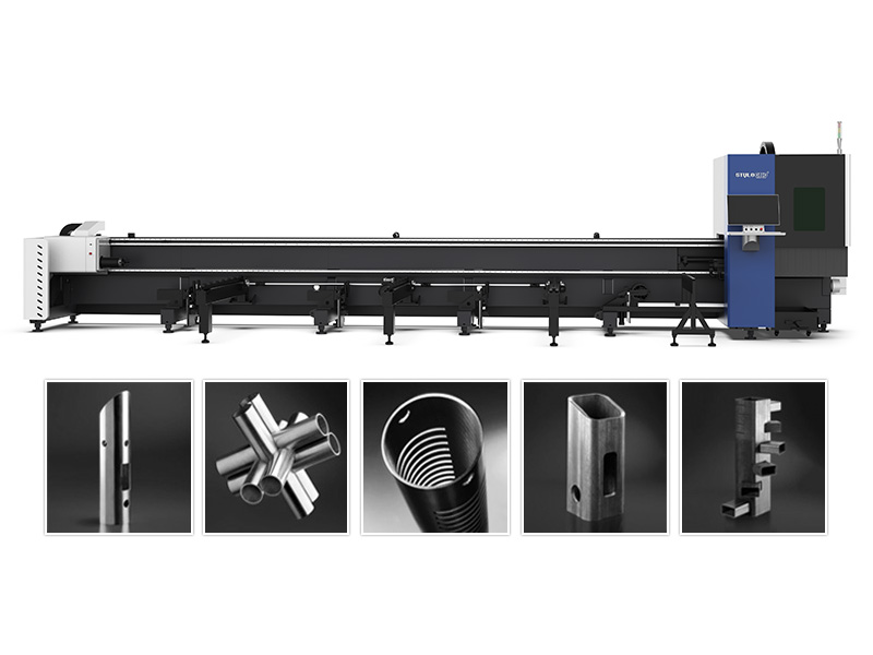出售帶半自動送料器的數(shù)控激光金屬管切割機(jī)