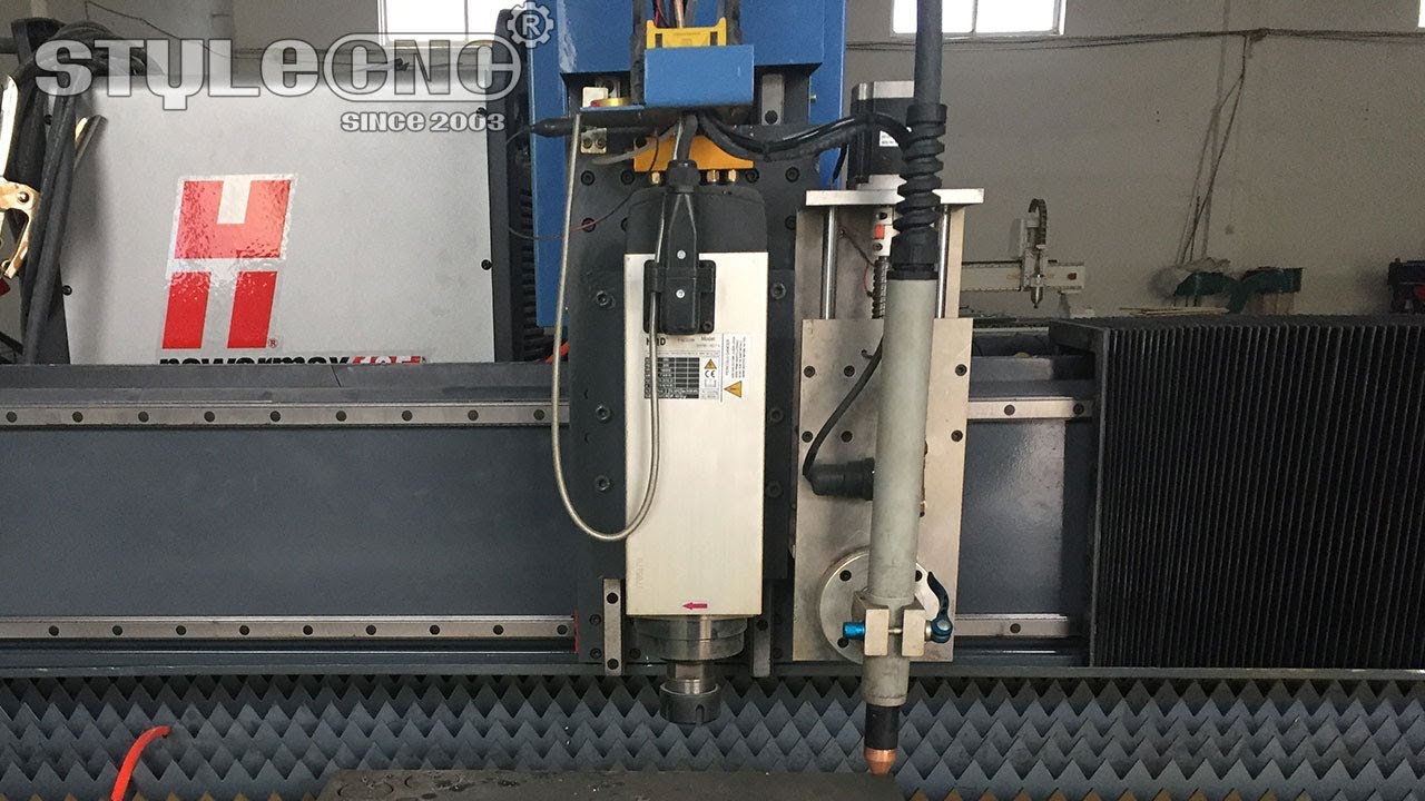 數(shù)控等離子切割工作臺(tái)與數(shù)控雕刻機(jī)主軸相結(jié)合