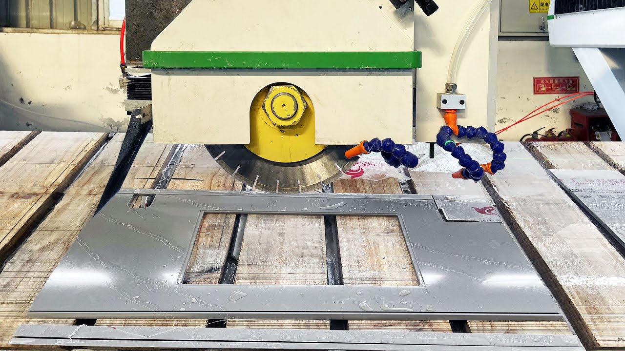 4+1 自動(dòng)石材數(shù)控橋切機(jī)適用于臺(tái)面水槽切割